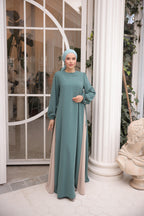 Yandan Garnili Elbise 5061