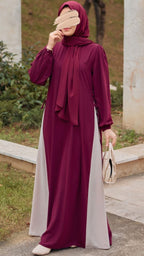 Yandan Garnili Elbise 5061
