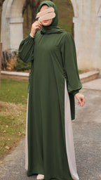 Yandan Garnili Elbise 5061